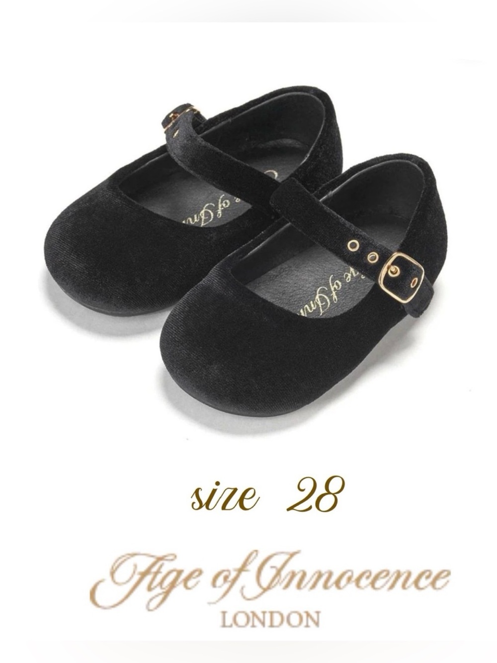 AOI AGE OF INNOCENCE sz 28 EVA BLACK velvet